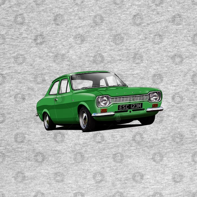 Ford Escort Mk 1 in modena green by candcretro